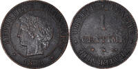 France Centime Monnaie, Cérès, Bordeaux, Bronze, Gadoury:88 -