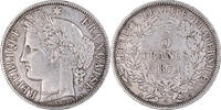 France 5 Francs Monnaie, Cérès, Paris, Argent, Gadoury:743 -