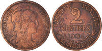 France 2 Centimes Monnaie, Dupuis, Paris, Bronze, Gadoury:107 -