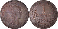 France Centime Monnaie, Dupuis, Paris, Bronze, Gadoury:90, KM:840 -