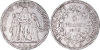 France 5 Francs Monnaie, Hercule, Bordeaux, Argent, Gadoury:745a -
