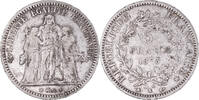 France 5 Francs Monnaie, Hercule, Bordeaux, Argent, Gadoury:745a -