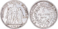 France 5 Francs Monnaie, Hercule, Bordeaux, Argent, Gadoury:745a -