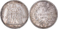 France 5 Francs Monnaie, Hercule, Paris, Argent, Gadoury:745a -