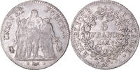 France 5 Francs Monnaie, Union et Force, Paris, Argent -