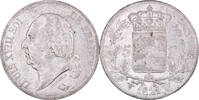 France 5 Francs Monnaie, Louis XVIII, Lille, Rare in this quality -