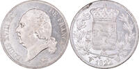 France 5 Francs Monnaie, Louis XVIII, Lille, Rare in this quality, SUP -