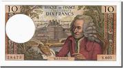 France 10 Francs Billet, 10 F 1963-1973 ''Voltaire'', 1970-07-02 -
