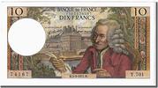 France 10 Francs Billet, 10 F 1963-1973 ''Voltaire'', 1971-09-02 -