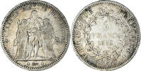 France 5 Francs Monnaie, Hercule, Paris, Argent, Gadoury:745a -