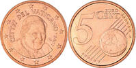 Cité du Vatican 5 Euro Cent Rome, Cuivre plaqué acier, KM:377 -