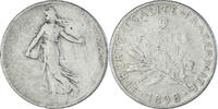 France 2 Francs Monnaie, Semeuse, Paris, Argent, Gadoury:532 -