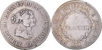 États italiens 5 Franchi Monnaie, LUCCA, Felix and Elisa, Firenze -