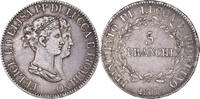 États italiens 5 Franchi Monnaie, LUCCA, Felix and Elisa, Firenze -
