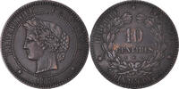 France 10 Centimes Monnaie, Cérès, Bordeaux, Bronze -