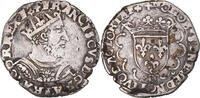 France 1/2 Teston Monnaie, François Ier, Lyon, Argent -