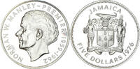 Jamaïque 5 Dollars Monnaie, Elizabeth II, Franklin Mint, USA, Proof -