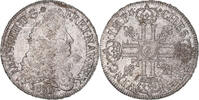 France Ecu Monnaie, Louis XIV, Écu aux 8 L, Rennes, réformé -