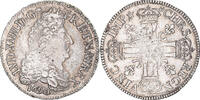 France 1/2 Ecu Monnaie, Louis XIV, 1/2 Écu aux 8 L, Paris, réformé -