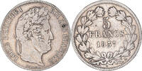 France 5 Francs Monnaie, Louis-Philippe, Paris, Argent -