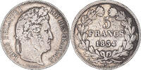 France 5 Francs Monnaie, Louis-Philippe, Paris, Argent -