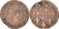 France Liard Monnaie, Louis XIV, Liard de France au buste âgé, troisième type -
