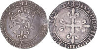 France Gros de Roi Monnaie, Charles VII, Lyon, Billon -