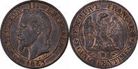 France 5 Centimes Napoléon III, Strasbourg, Bronze, Gadoury:155 -