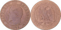 France 5 Centimes Monnaie, Napoleon III, Lyon, Chien / Dog, Bronze -