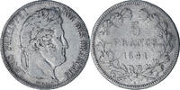 France 5 Francs Monnaie, Louis-Philippe, Lille, Argent -