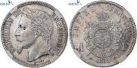 France 1 Franc Napoléon III, Paris, Argent, GENI, Gadoury:463 -