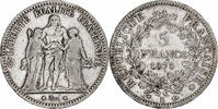 France 5 Francs Hercule, Bordeaux, Argent, Gadoury:745a, KM:820.2 -