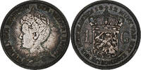Pays-Bas Gulden Wilhelmina I, Argent, KM:148 -
