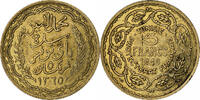 Tunisie 5 Francs Muhammad al-Amin Bey, Paris, ESSAI, Bronze-Aluminium -