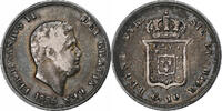 États italiens 10 Grana NAPLES, Ferdinando II, Naples, Argent -
