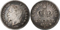 France 20 Centimes Napoléon III, Paris, Argent, Gadoury:309 -