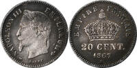 France 20 Centimes Napoléon III, Paris, Argent, Gadoury:309 -