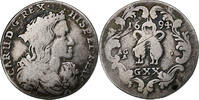 États italiens Tari NAPLES, Carlo II, Naples, Argent, KM:117 -
