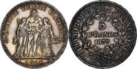 France 5 Francs Hercule, Paris, Argent, Gadoury:745a, KM:820.1 -
