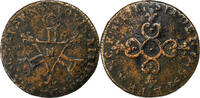France Six deniers dits dardenne Louis XIV, Montpellier, Cuivre -