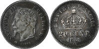 France 20 Centimes Napoléon III, Paris, Argent, Gadoury:309 -