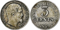 Indes occidentales danoises 3 Cents Frederik VII, Altona, Argent -