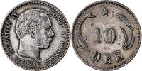 Danemark 10 Öre Christian IX, Copenhagen, Argent, KM:795.1 -