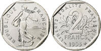 France 2 Francs Semeuse, Paris, BU, Nickel, Gadoury:547, KM:942.1 -