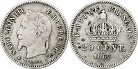 France 20 Centimes Napoléon III, Paris, Argent, Gadoury:309 -