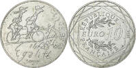 France 10 Euro Sempé Egalité, Paris, Argent, Gadoury:EU718 -