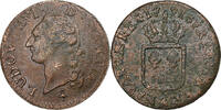 France Sol Louis XVI, Sol ou sou, Paris, 2éme sem, Cuivre -
