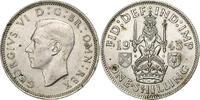 Grande-Bretagne Shilling George VI, Argent, KM:854 -