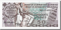 Burundi 50 Francs 1979 Billet, 1979-05-01 UNZ 16,95 EUR  + 4,95 EUR frais d'envoi