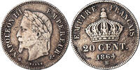 France 20 Centimes Monnaie, Napoleon III, Napoléon III, Strasbourg -